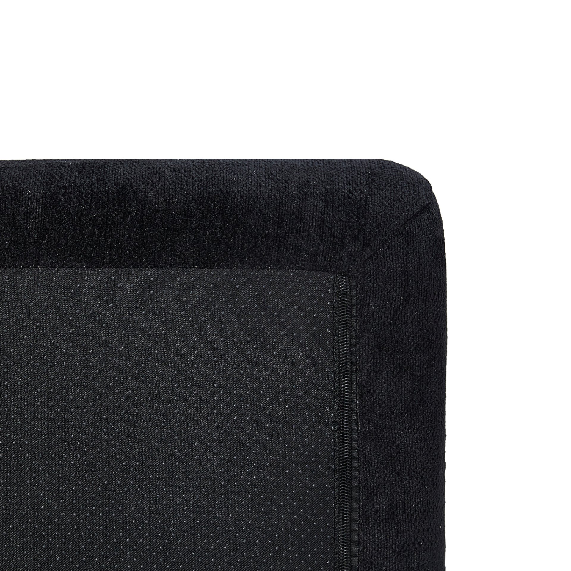 Modern L Shaped Sectional Sofa, Modular Velvet Couch With Adjustable Configurations - Black - Image 6