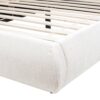 Archie Puffy Grounded - Queen Upholstered Platform Bed - Almond White - Image 11