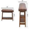 Buffalo - Hide Hallway Bench - Brown - Image 3