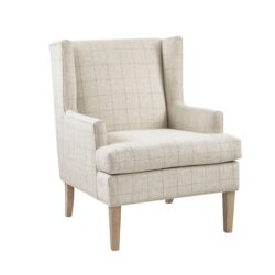 Farmhouse Style Accent Chair - Beige