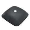 Square Vessel Sink For Bathroom, Above Counter Design With Pop Up Drain, Smooth Rounded Edges - Grey - Image 7
