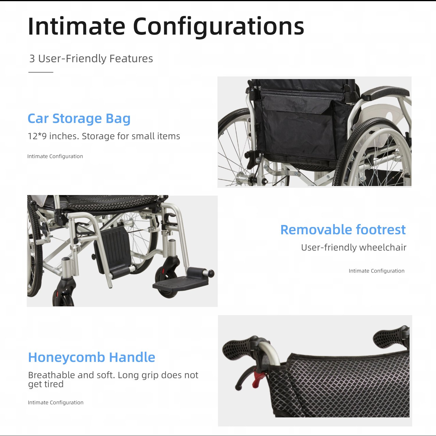 Innovative 6 Wheel Transport Wheelchair Lightweight Foldable Design With Dual Brakes Breathable Seat Anti Backflip Safety Perfect - Black / Silver - Image 8