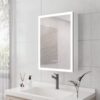 Bathroom Medicine Cabinet With Lights, LED Medicine Cabinet With Mirror, Lighted Medicine Cabinet With Defogger, Dimmer, Digital Clock & Temp Display, Surface Mount - Silver - Image 6