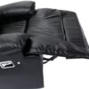 3 Seater Home Theater Recliner Manual Recliner Chair With A Led Light Strip Two Built-In Cup Holders For Living Room - Black - Image 14