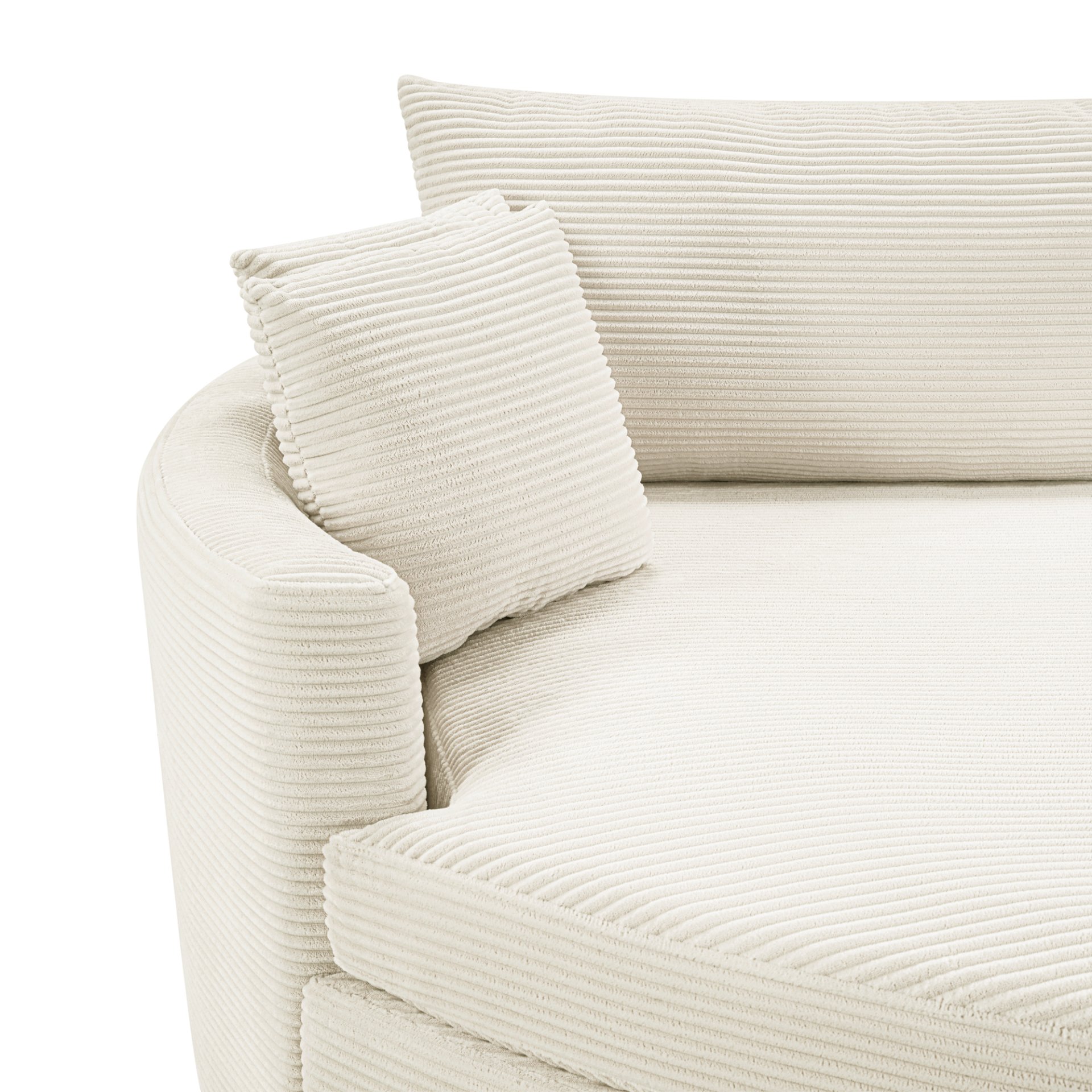 Oversized Double Chaise Lounge Sofa - Beige - Image 14