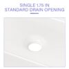 Rectangular Ceramic Vessel Bathroom Sink - White - Image 7