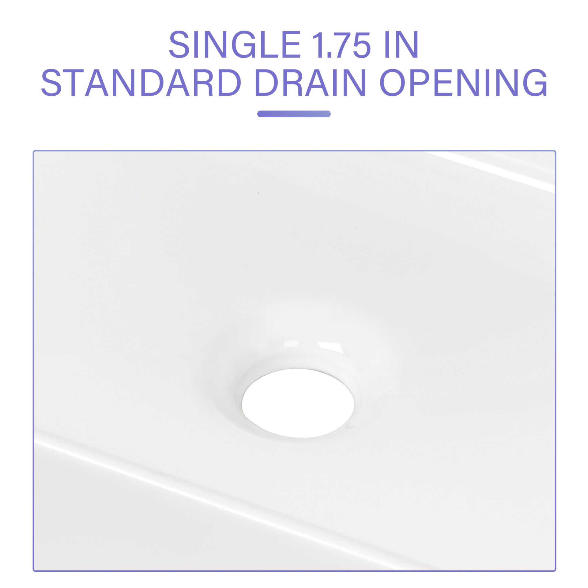 Rectangular Ceramic Vessel Bathroom Sink - White - Image 7