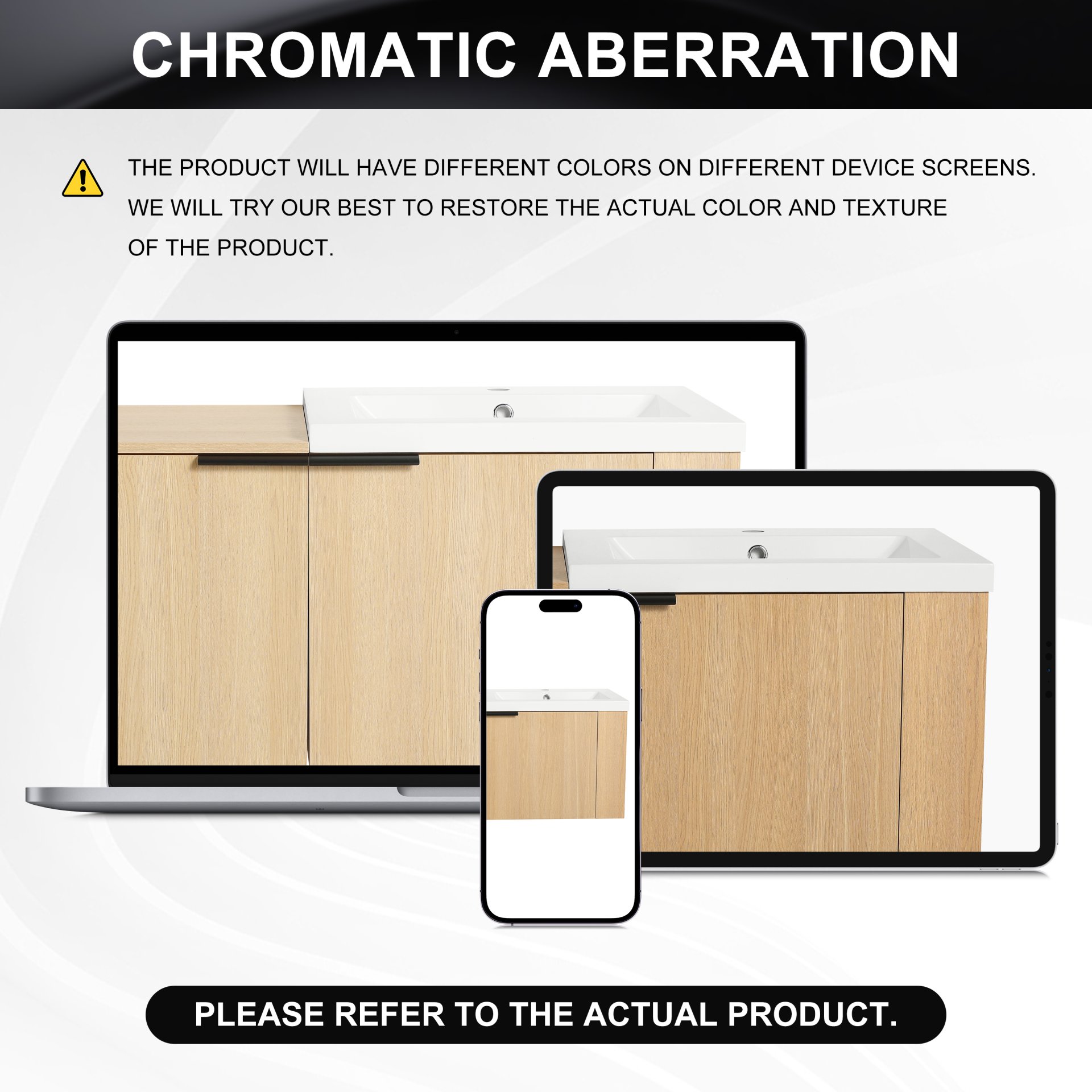 Modern Bathroom Vanity Sink Combo With Ample Storage - Oak - Image 7