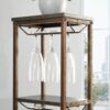 11 Bottle Wine Bakers Rack, 5 Tier Freestanding Wine Rack With Hanging Wine Glass Holder And Storage Shelves, Wine Storage Home Bar For Liquor And Wine Storagefor Kitchen, Dining Room - Gray - Image 4