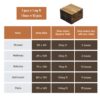 10 Piece Interlocking Deck Tiles Striped Pattern, Square Acacia Hardwood Outdoor Flooring For Patio, Bancony, Pool Side - Yellow - Image 30