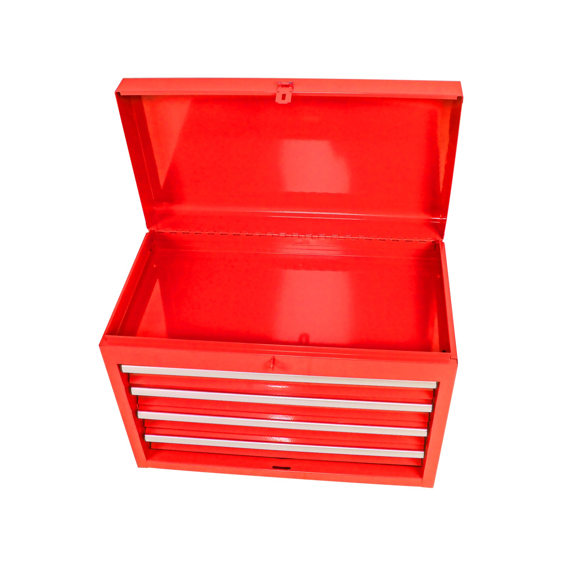 Rolling Tool Chest, 5 Drawer Tool Box Organizer With Lockable Wheels & Sliding Drawers & Detachable Top & Adjustable Shelf, Tool Storage Cabinet For Garage Workshop - Red - Image 11