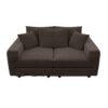 3 Seat Sofa, Convertible Deep Seat Sofa Lounge Chair For Living Room - Camel - Image 14
