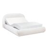 Archie Puffy Grounded - Queen Upholstered Platform Bed - Almond White - Image 5
