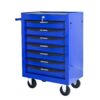 Rolling Metal Tool Chest With 7 Drawers, 20" Steel Storage Cabinet With Ball Bearing Slides - Black / Blue - Image 11
