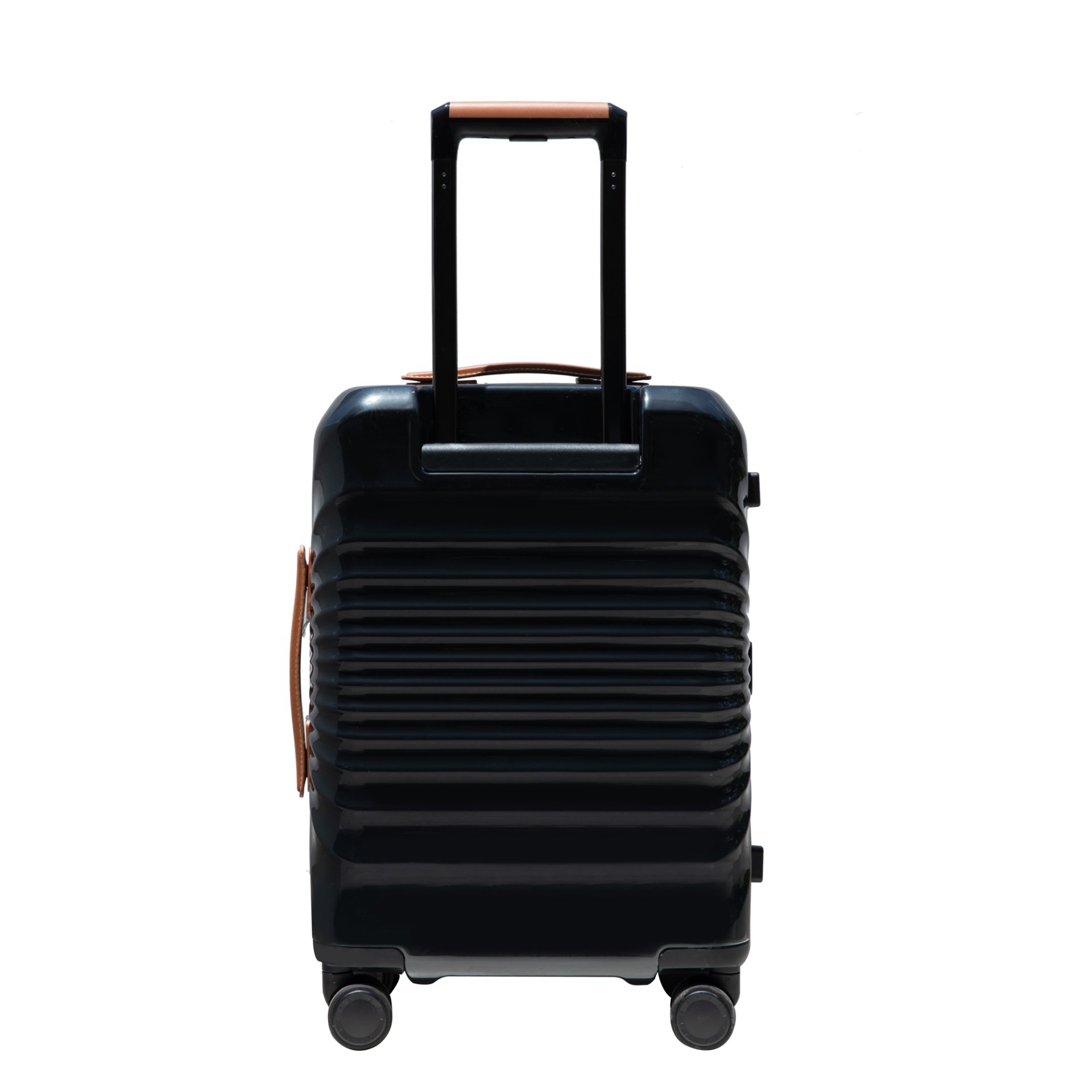 24" Luggage Lightweight Suitcase Tsa Lock USB Port Luggage Wheel Lock Artificial Leather Top Handle Spinner Wheels - Black - Image 12
