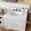 Vanity Top, Sintered Stone - Carrara White With Veins - Image 5