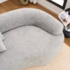 4 Seater Sofa With Chenille Fabric, 30D, 60 Hardness Full Sponge, 4 Pillow For Living Room, Home Furniture Sleeper Sectional Sofa For Apartment - Gray - Image 32