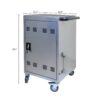 30 And 2 Bay Mobile School Charging Cart Station For Chromebook, Tablet And Laptop Computer With Power Strip Included - Silver - Image 8