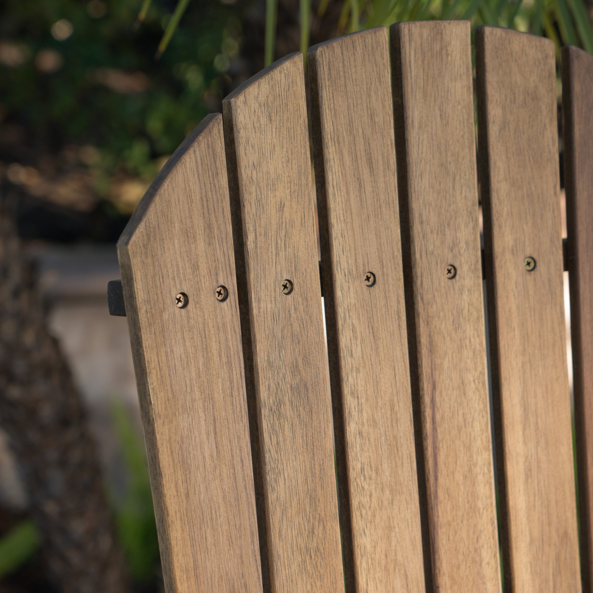 Outdoor Adirondack Barstools (Set of 2) - Natural Stained - Image 7