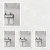 Bathroom Medicine Cabinet With Lights, LED Medicine Cabinet With Mirror, Lighted Medicine Cabinet With Defogger, Dimmer, Digital Clock & Temp Display, Surface Mount - Silver - Image 8