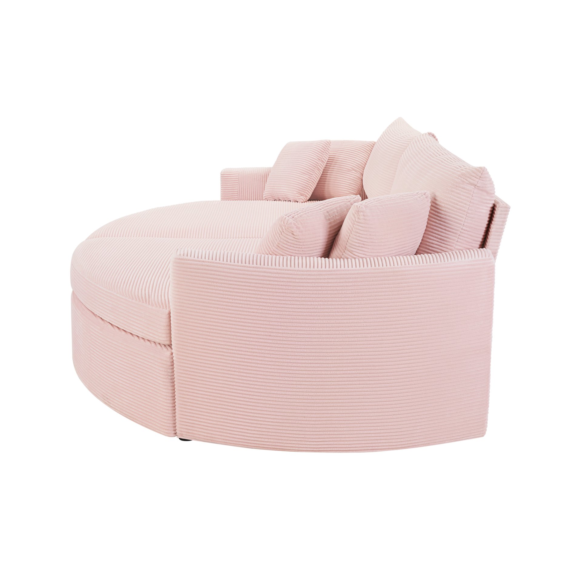 Oversized Double Chaise Lounge Sofa - Pink - Image 7