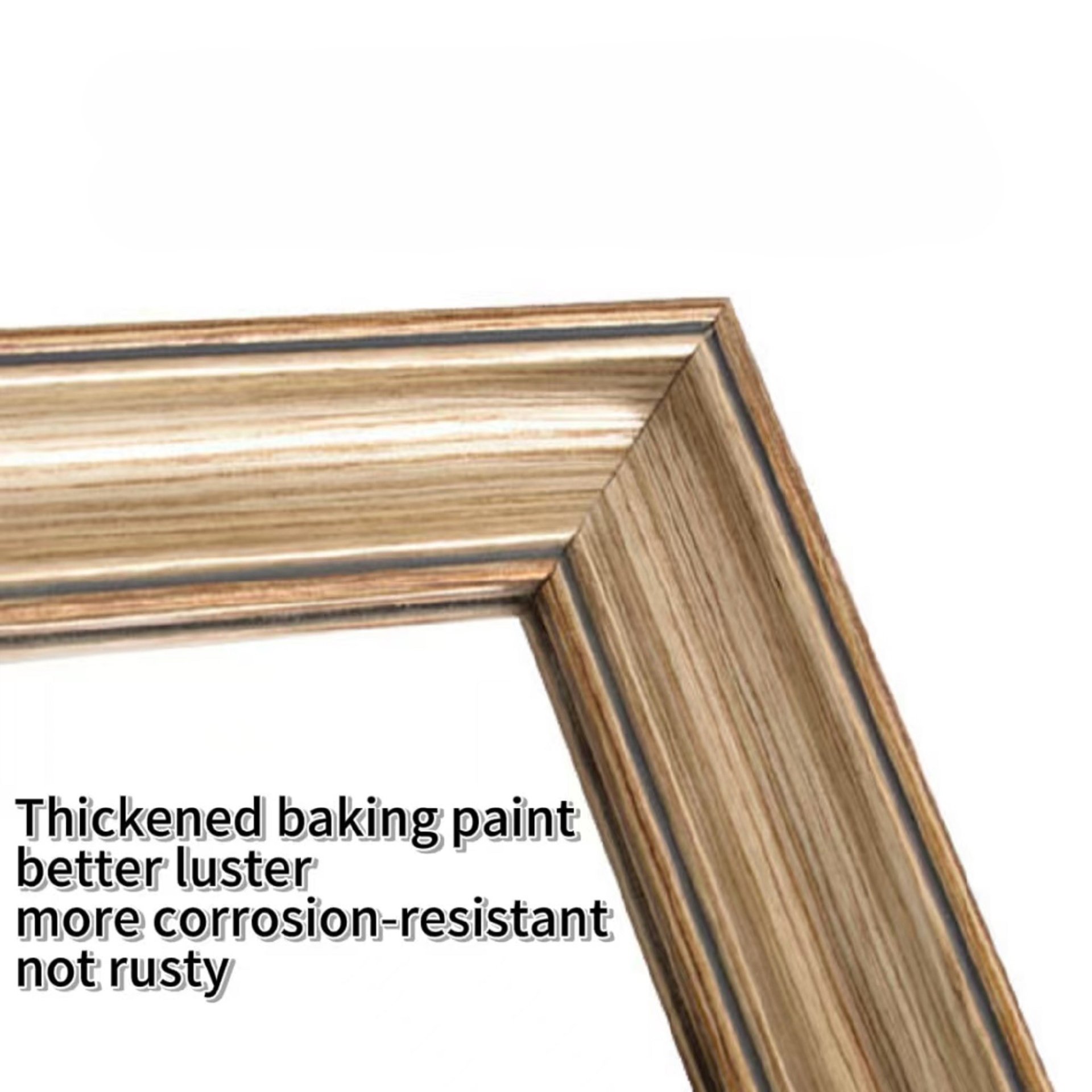 Elegant Full Body Floor Mirror With Artificial Wood Frame, Durable Design - Copper - Image 11