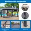13 0 Ft Outdoor Patio Gazebo Canopy Tent With Ventilated Double Roof And Side Wall (Detachable Curtain Included On All Sides) Suitable For Lawn Garden Backyard And Deck - Gray - Image 20