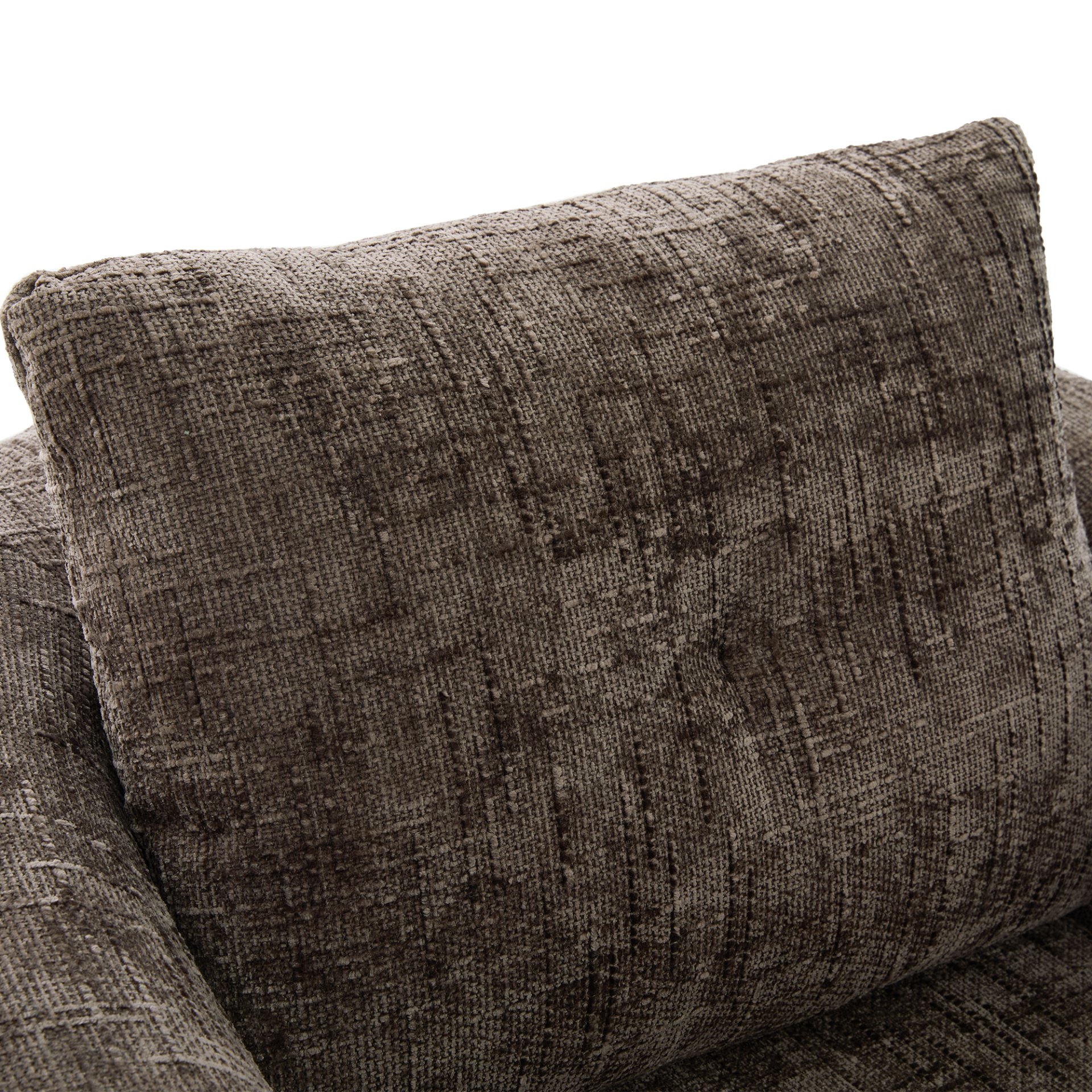 360° Swivel Accent Barrel Chair With Dual Layer Cushion, Round Seating For Living Room - Brown - Image 15