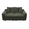 3 Seat Sofa, Convertible Deep Seat Sofa Lounge Chair For Living Room - Green - Image 12