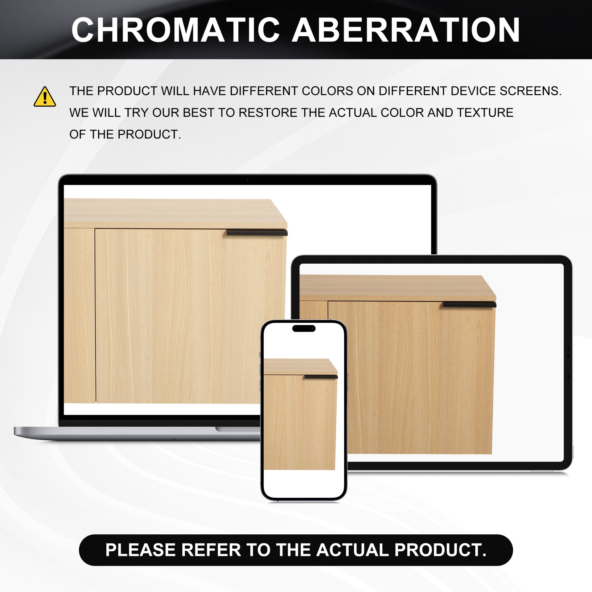 Modern Bathroom Vanity, Cabinet Set Without Sink - Oak - Image 7