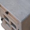 Glazed Bedside Table - Stone White - Image 9