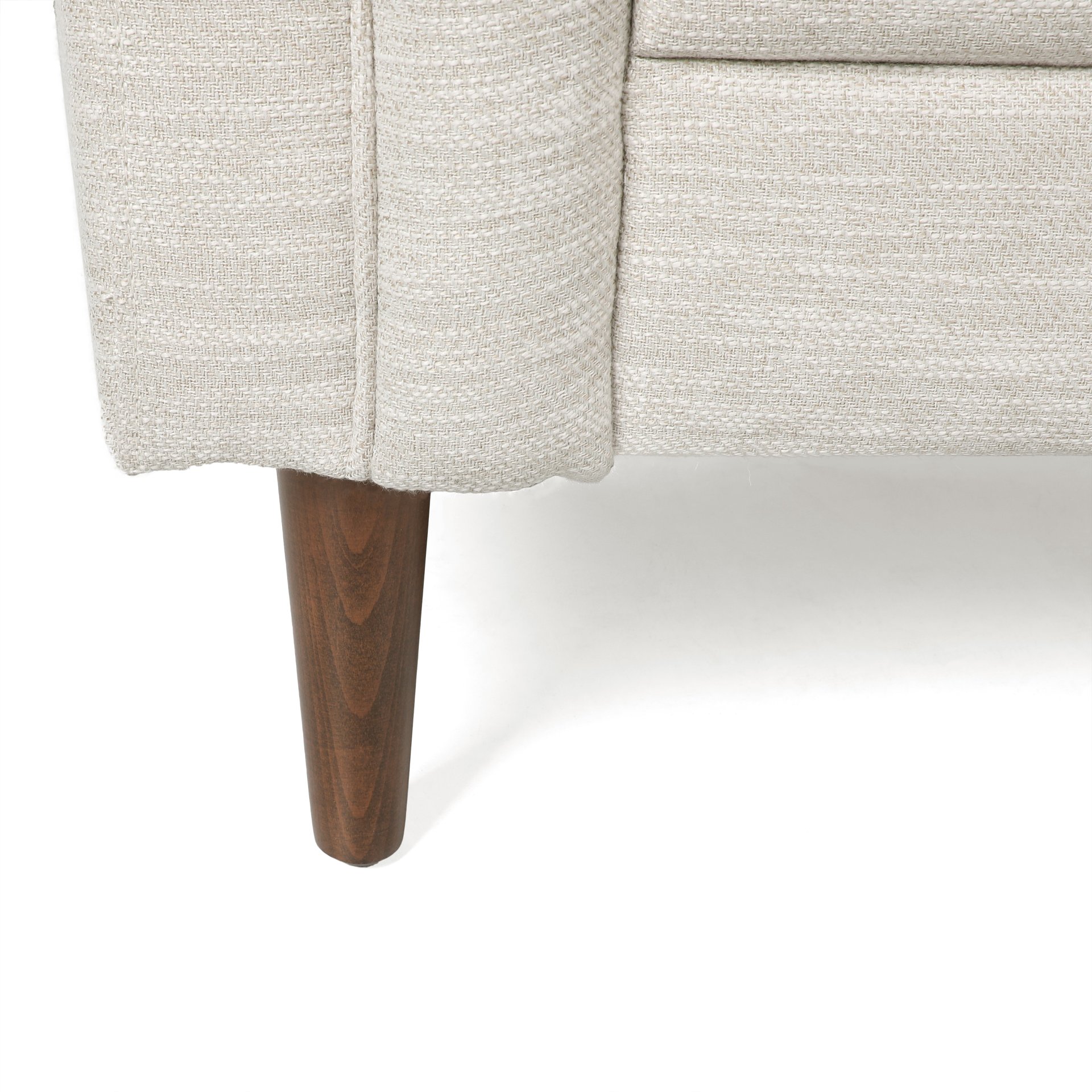 Sophisticated Loveseat With Diamond Stitched Detailing - Beige - Image 13
