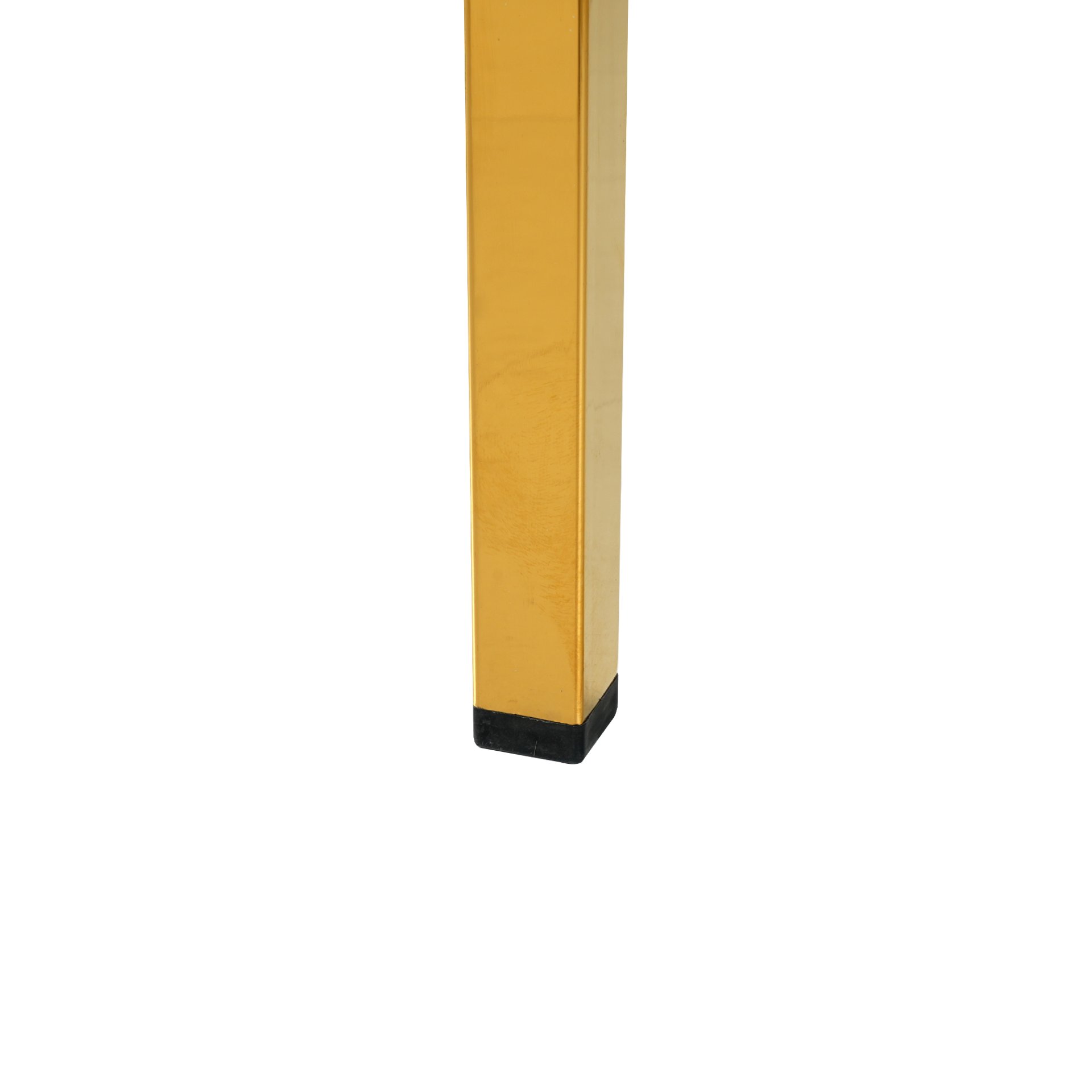 Modern Upholstered Dining Chair (Set of 4) With Gold Plated Metal Legs - Black - Image 7