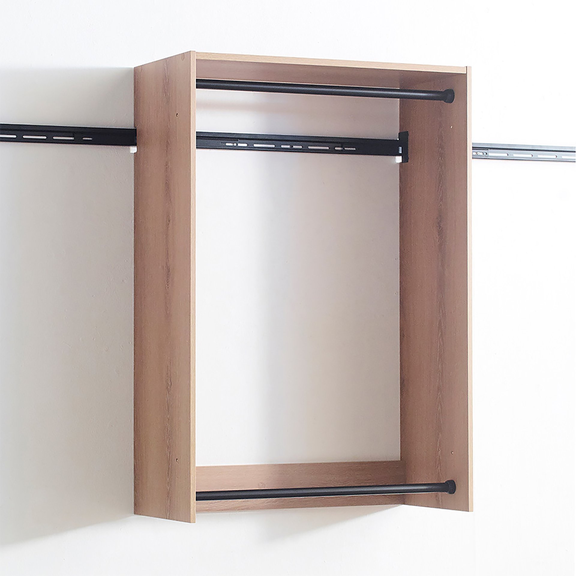 Devi - Wall Mounted Wood Closet System & Modular Units And Warm - Oak - Image 7