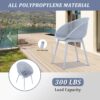 2 Lounge Chair Set With Round Table - Light Baby Blue / White - Image 13