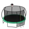 12Ft Recreational Kids Trampoline With Safety Enclosure Net & Ladder, Outdoor Recreational Trampolines - Green - Image 5