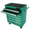 7 Drawers Multifunctional Tool Cart & Wheels - Green - Image 10