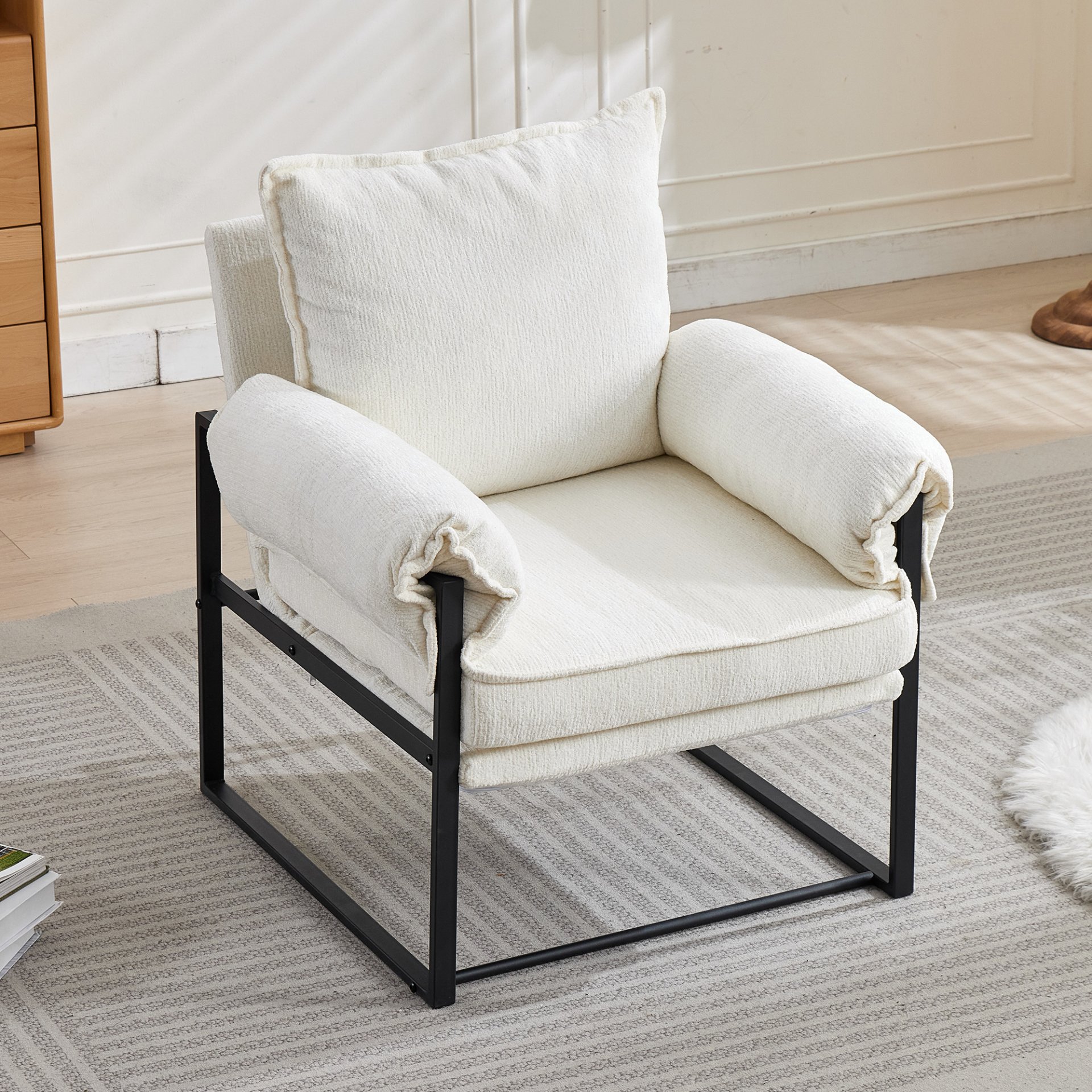 Adjustable Frame Sofa - Creamy White - Image 7