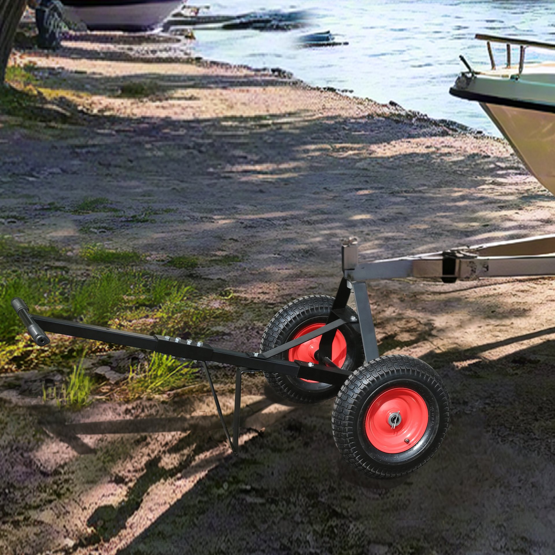 Heavy Duty Trailer Dolly With 2" Ball 1000 Lb Capacity For Easy Mobility - Black - Image 15