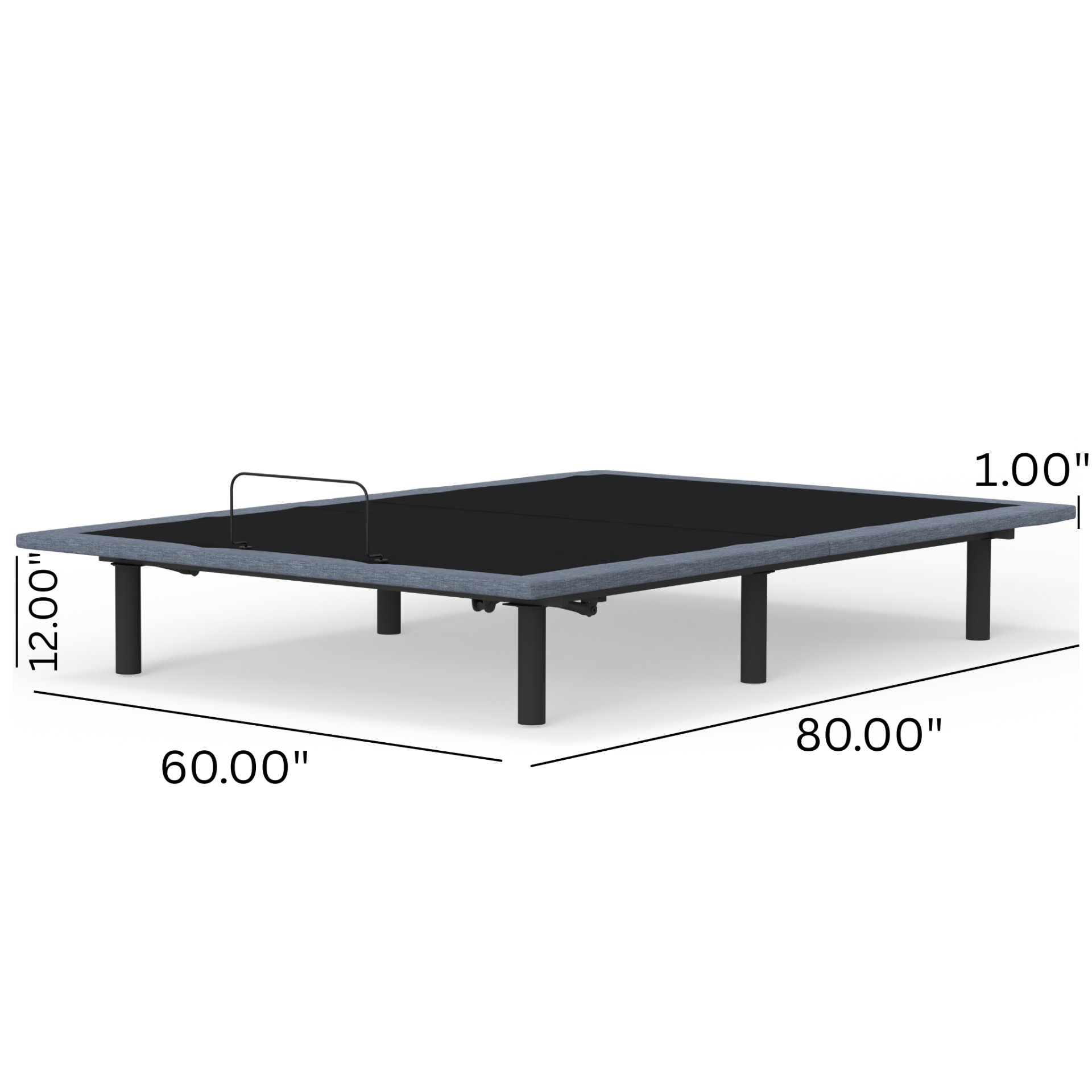 Btx5 - Queen Adjustable Bed Base With Head And Foot Position Adjustment - Black / Gray - Image 7