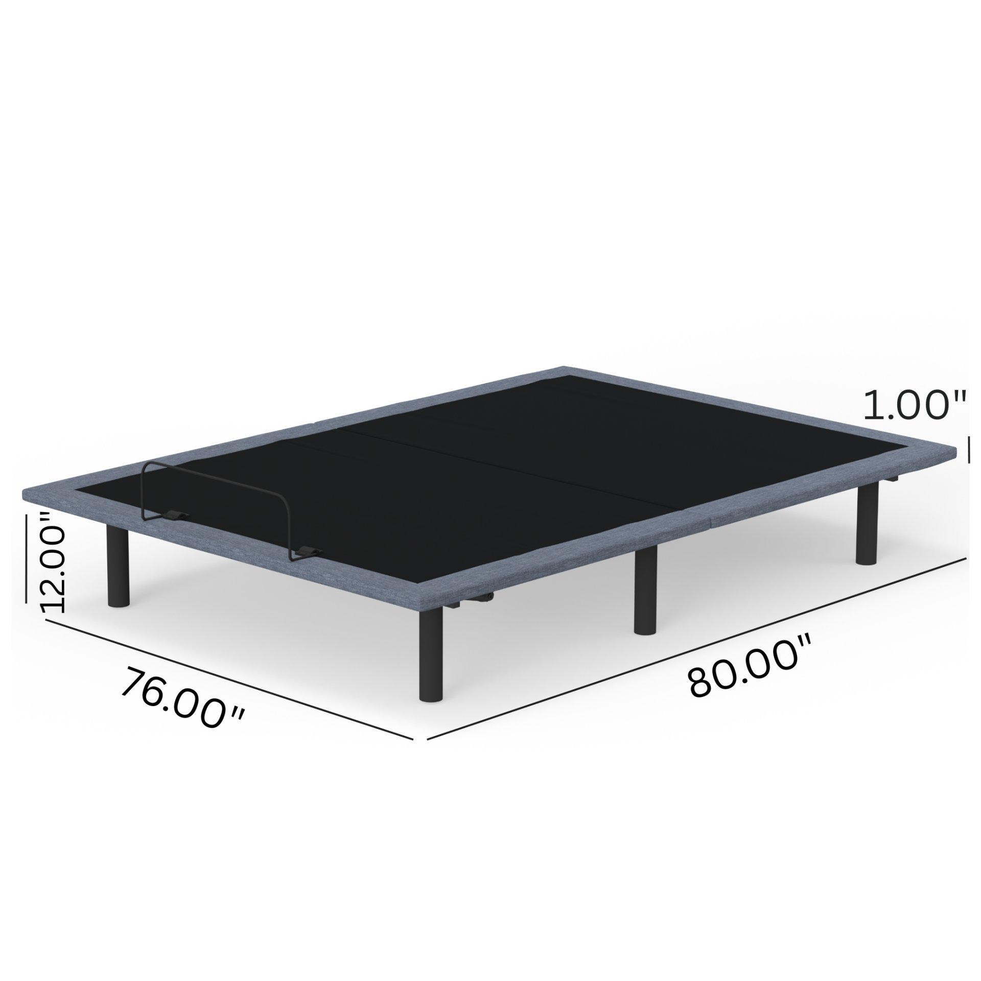 Btx4 - King Adjustable Bed Base With Head And Foot Position Adjustment - Black / Gray - Image 9
