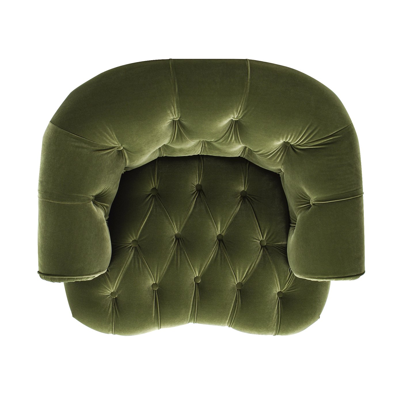 La Rosa - Victorian Tufted Upholstered Accent Chair - Olive Green - Image 6
