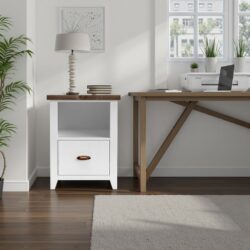 Hampton - 1 Drawer File - Jasmine Whitewash / Barnwood