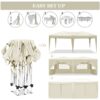 10'X20' Ez Pop Up Canopy Outdoor Portable Party Folding Tent With 6 Removable Sidewalls + Carry Bag + 4 Pieces Weight Bag - Beige - Image 4