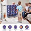 4 To Score Giant Game Set With Mesh Bag & Jumbo Connect 4 - White / Purple - Image 6