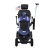 Max Plus - 4 Wheels Outdoor Compact Mobility Scooter With 2 Pieces X 20Ah Lead Acid Battery, Max Driving Range 16 Miles With Cup Holders & USB Charger Port - Blue - Image 2