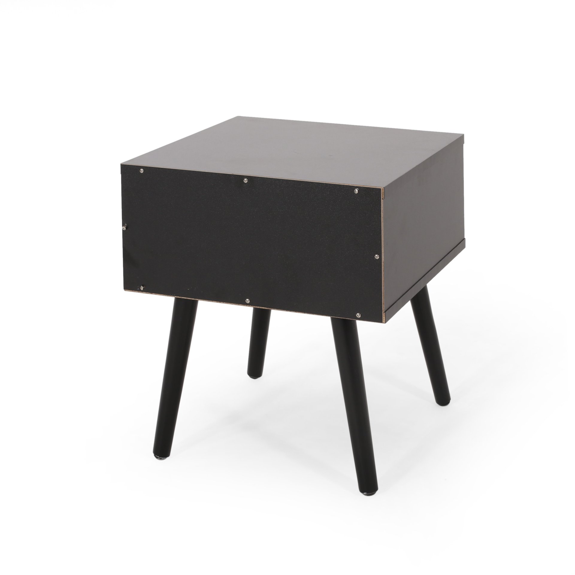 2 Toned Particle Board End Table - Black White - Image 7