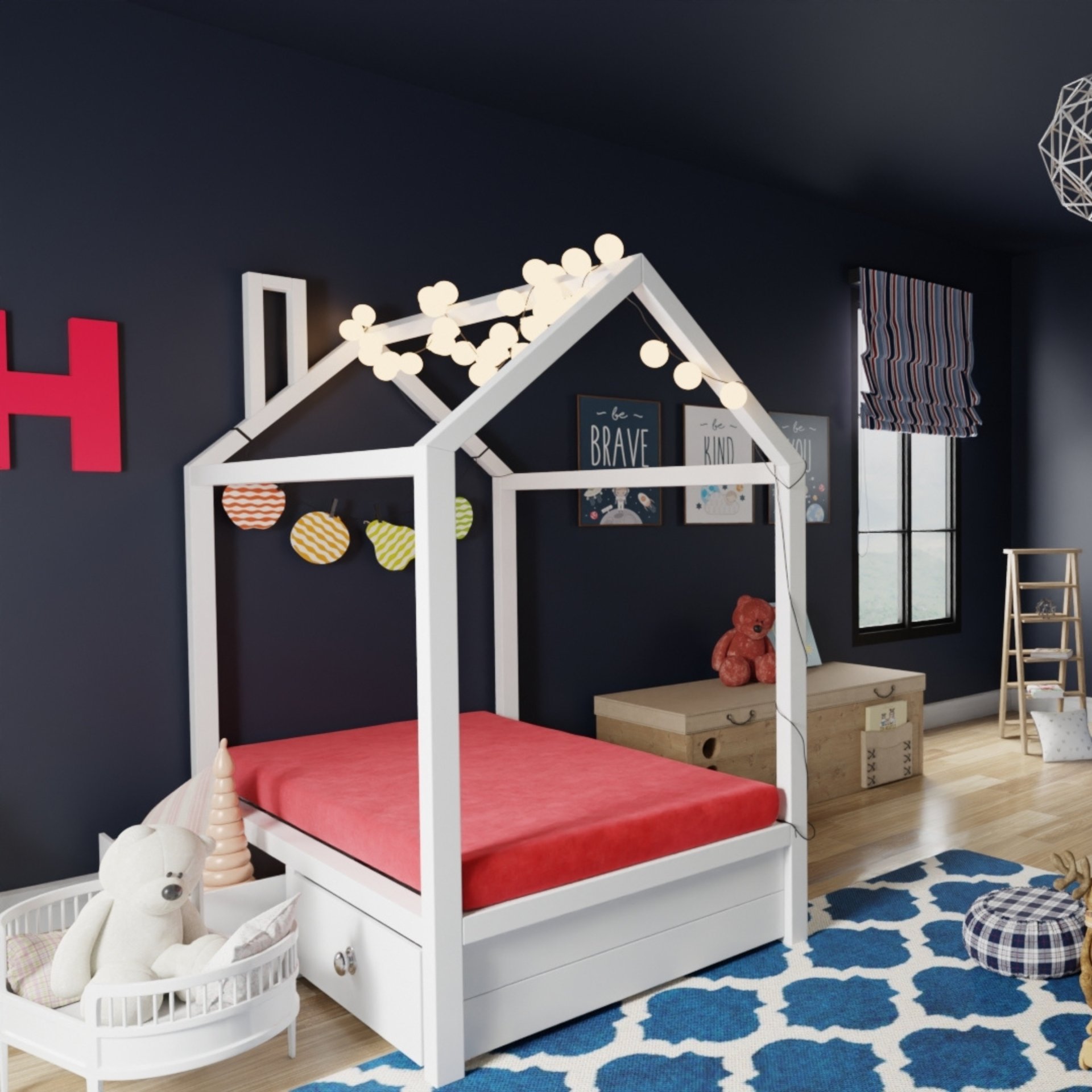 Kids Pedic - 5" Full Classic Comfort Mattress - Red - Image 7