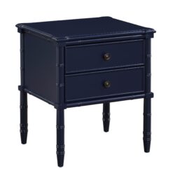 Emmett - 2 Drawer Nightstand - Dark Blue