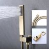 10" Rain Shower System With Stainless Steel Faucet Sets - Brushed Gold - Image 4